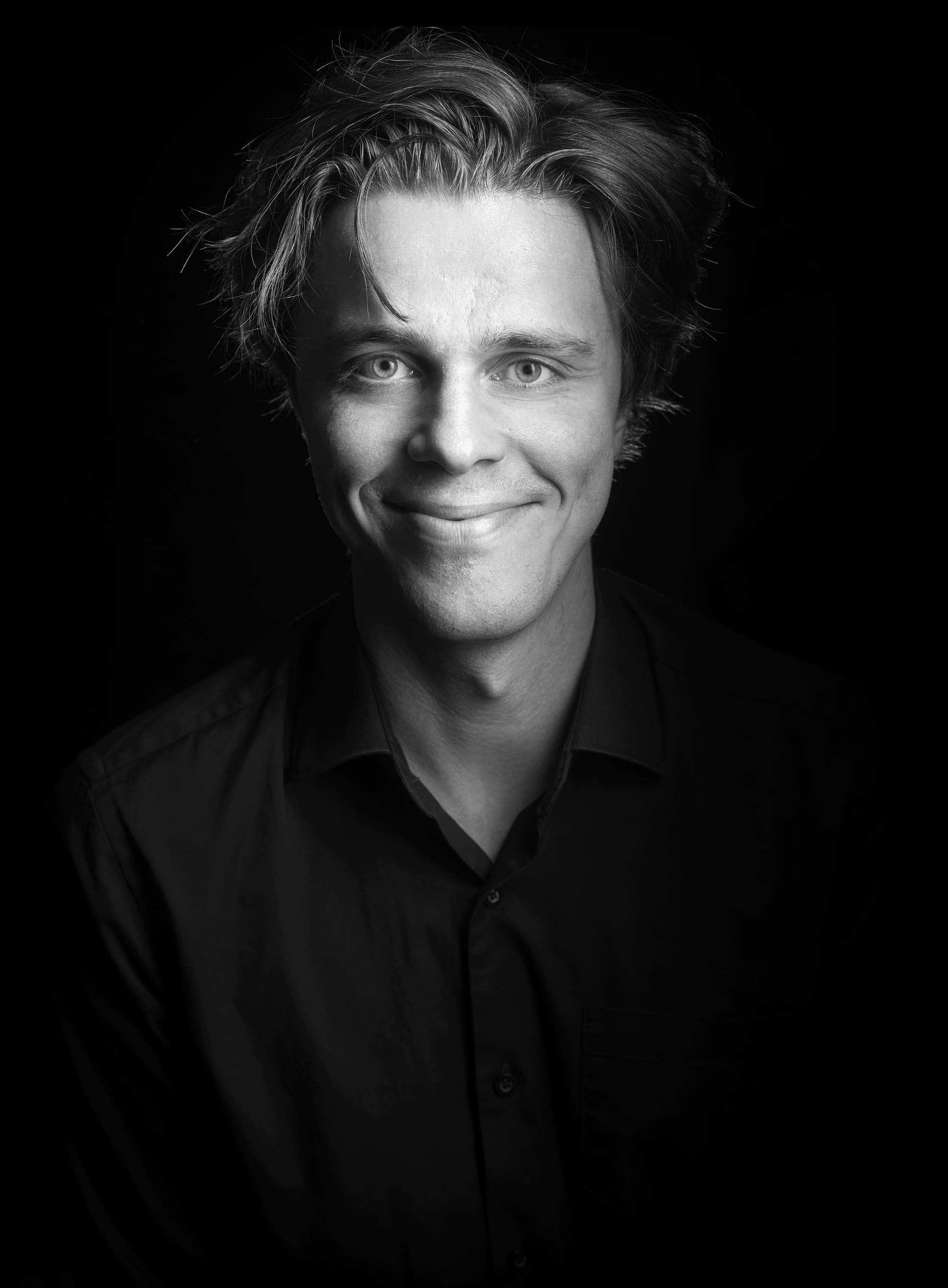 David Risberg 2 bw - photo by Peter Knutson